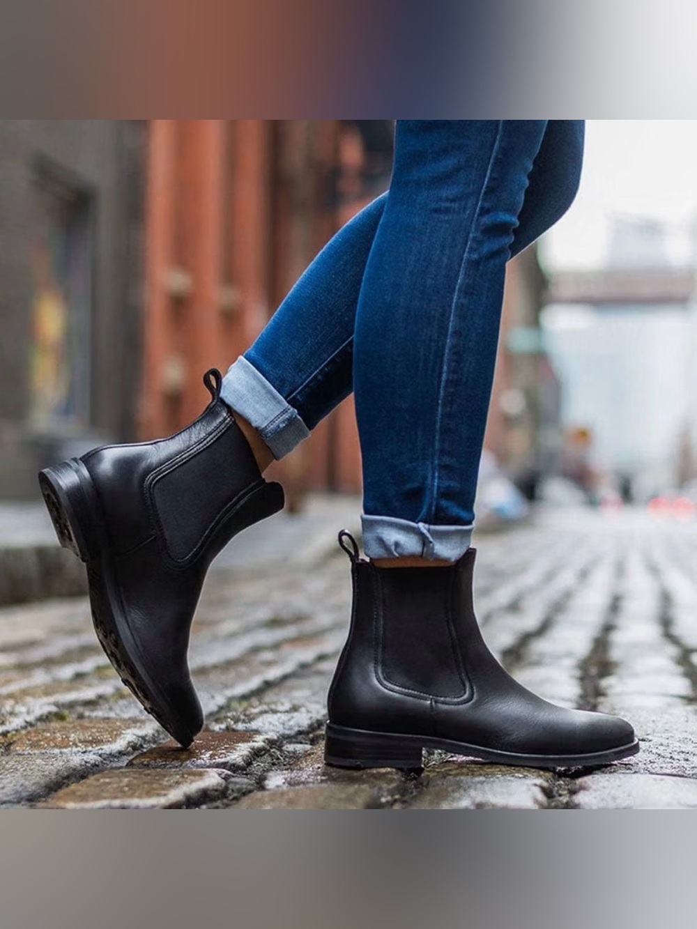 Thursday Boot Company Black Chelsea Leather Ankle Boots 9 NEW